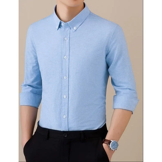SAFARI Business formal cotton long sleeve shirt