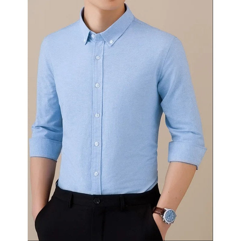 SAFARI Business formal cotton long sleeve shirt
