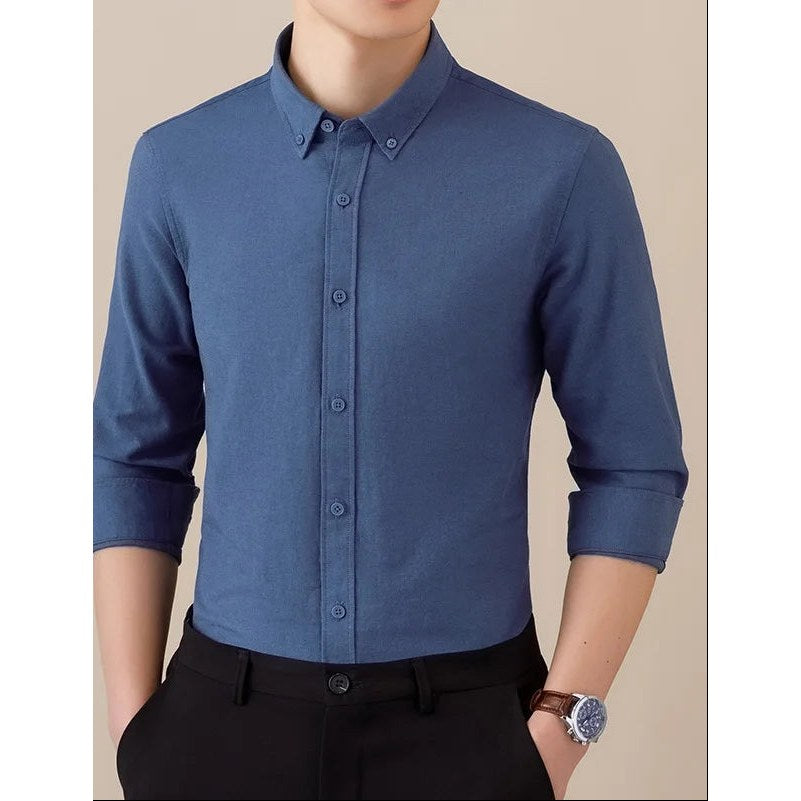 SAFARI Business formal cotton long sleeve shirt
