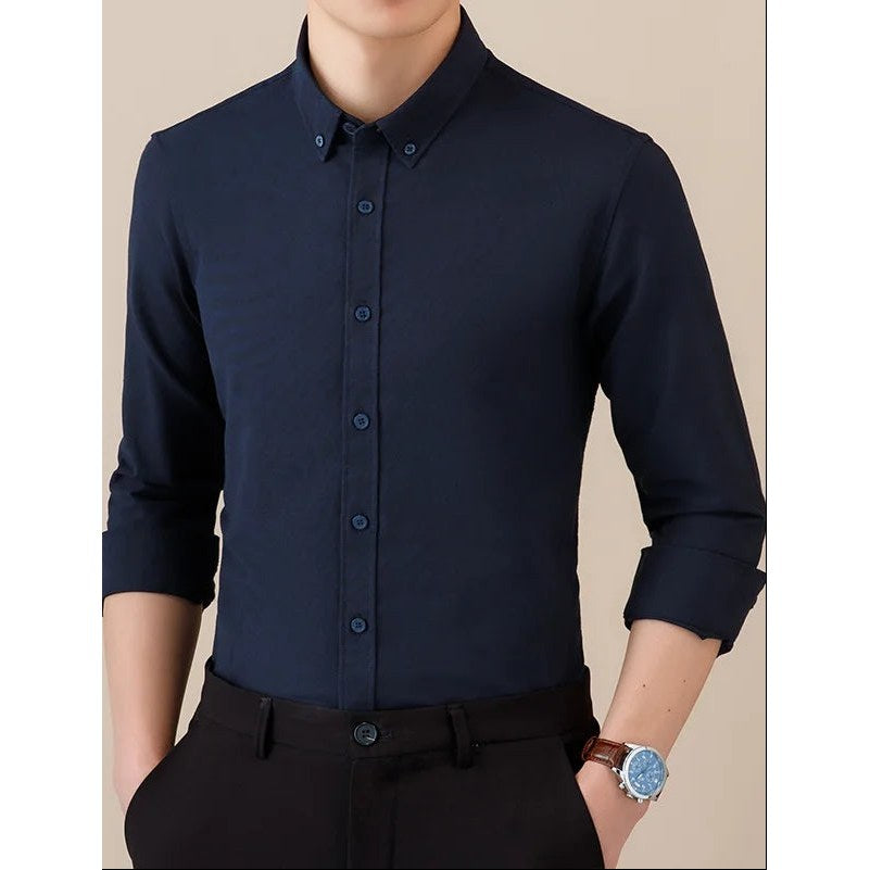 SAFARI Business formal cotton long sleeve shirt