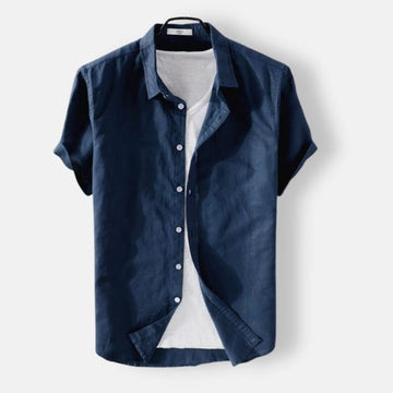 Short-sleeve Linen Shirt
