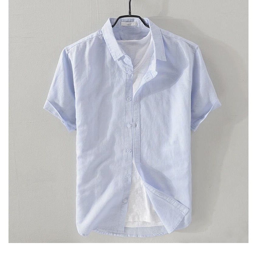 Short-sleeve Linen Shirt
