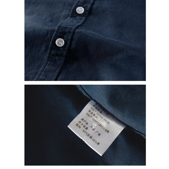 Short-sleeve Linen Shirt