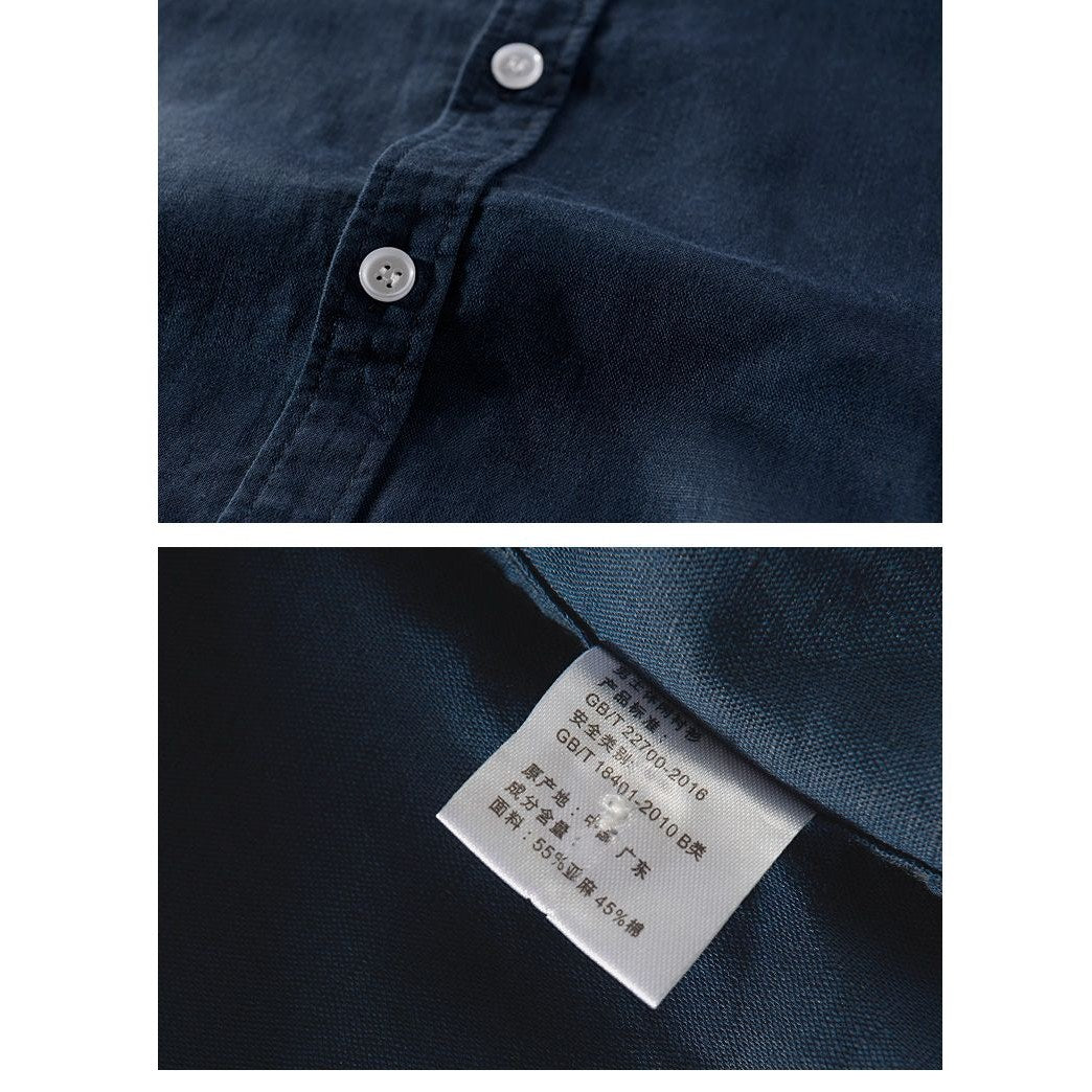 Short-sleeve Linen Shirt