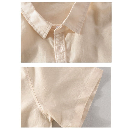 Short-sleeve Linen Shirt