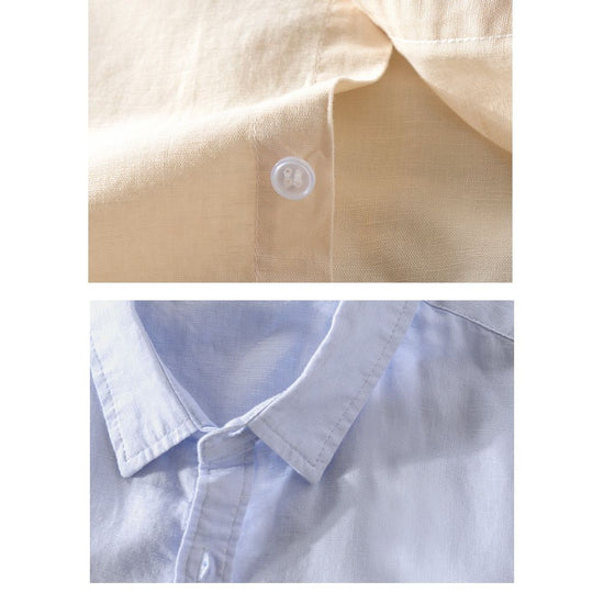 Short-sleeve Linen Shirt