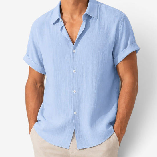 Short-sleeved cotton summer golf t-shirt