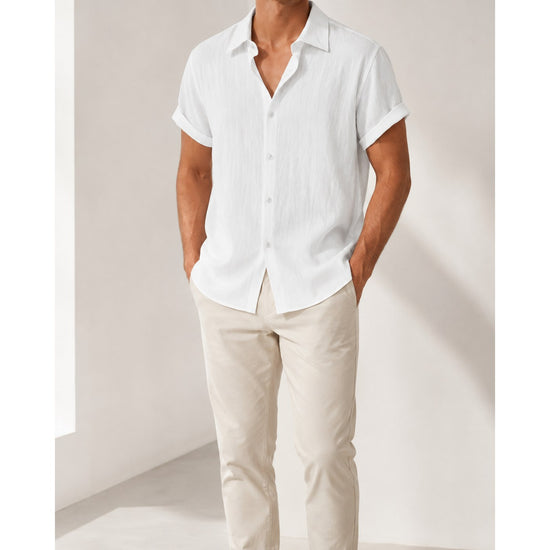 Short-sleeved cotton summer golf t-shirt