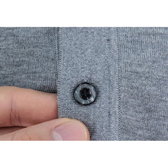 Silk-wool cashmere polo sweater