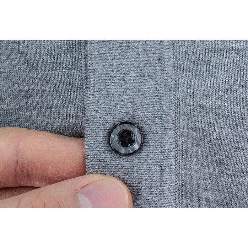Silk-wool cashmere polo sweater