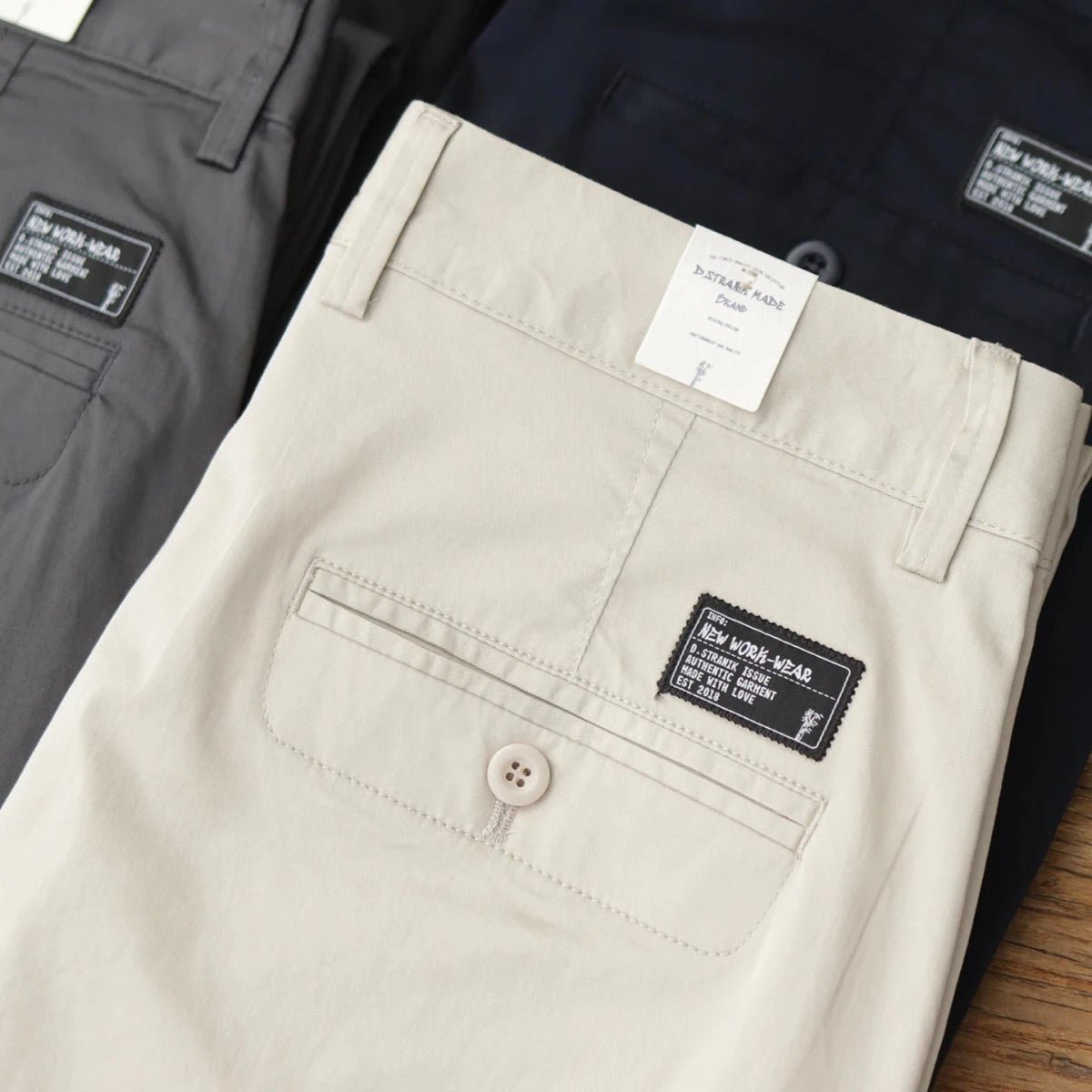 Slim fit business chinos