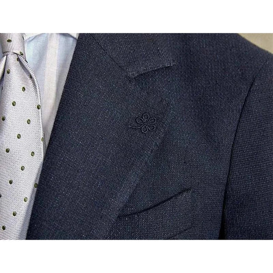 Slim fit cotton-linen blend jacket