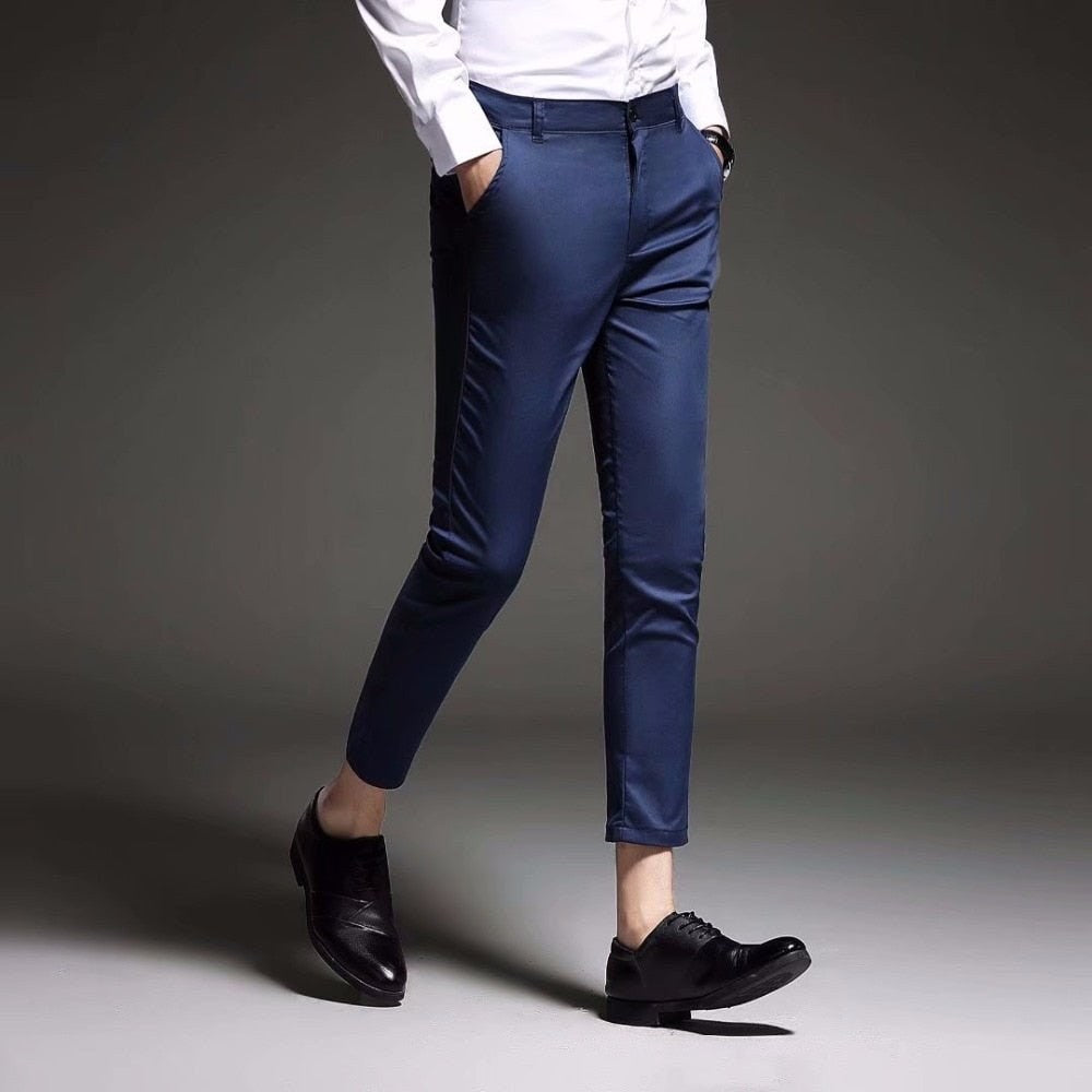 Slim-Fit Dress Trousers