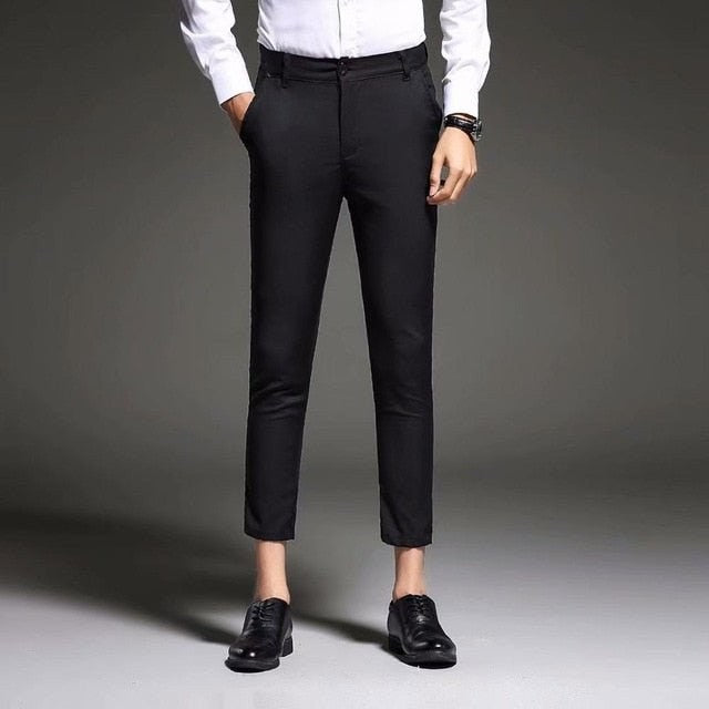 Slim-Fit Dress Trousers