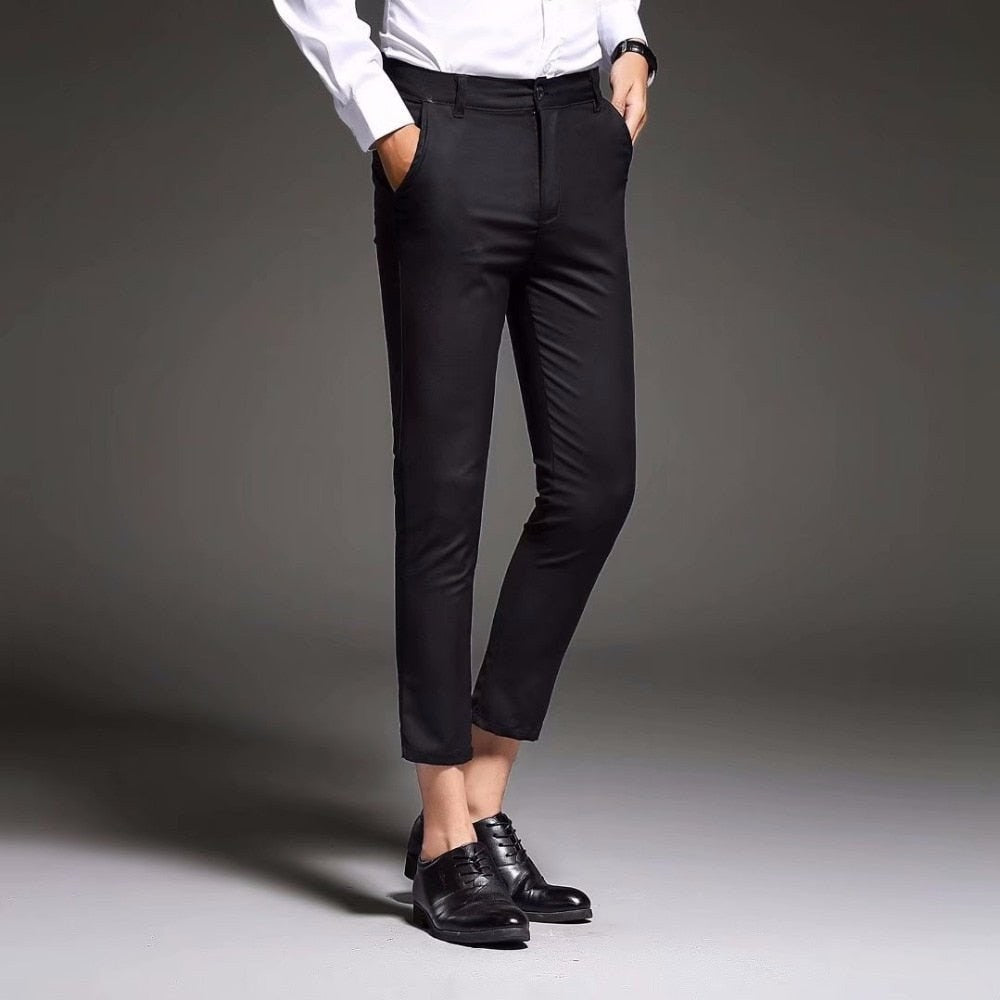 Slim-Fit Dress Trousers