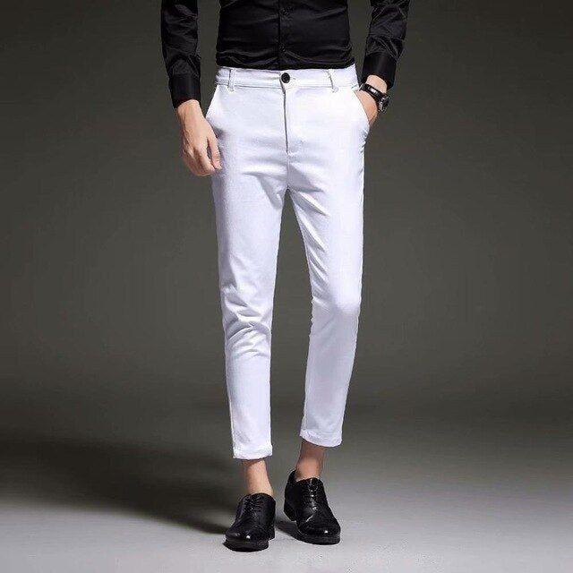 Slim-Fit Dress Trousers