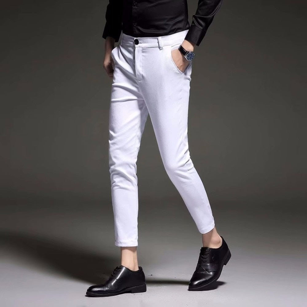 Slim-Fit Dress Trousers