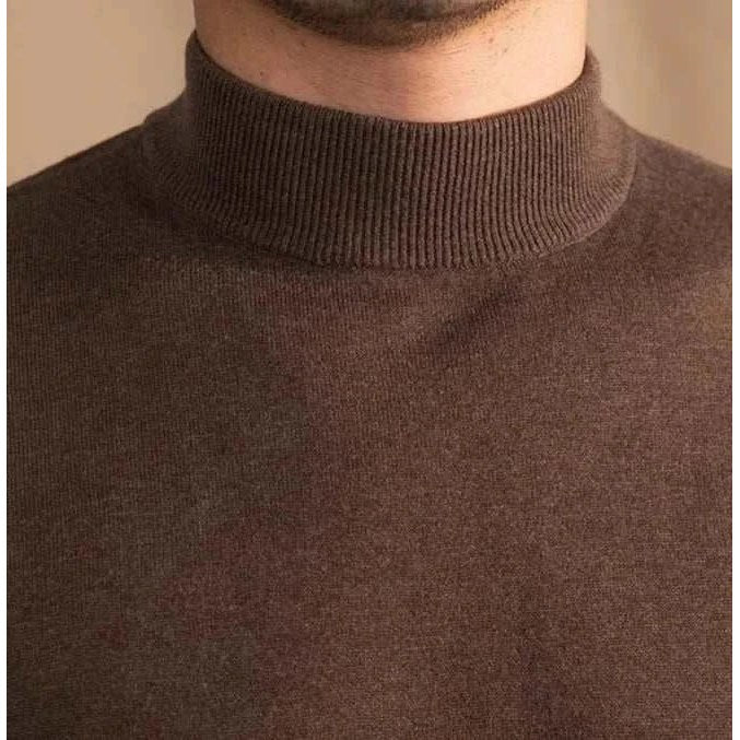 Slim fit half-turtleneck sweater