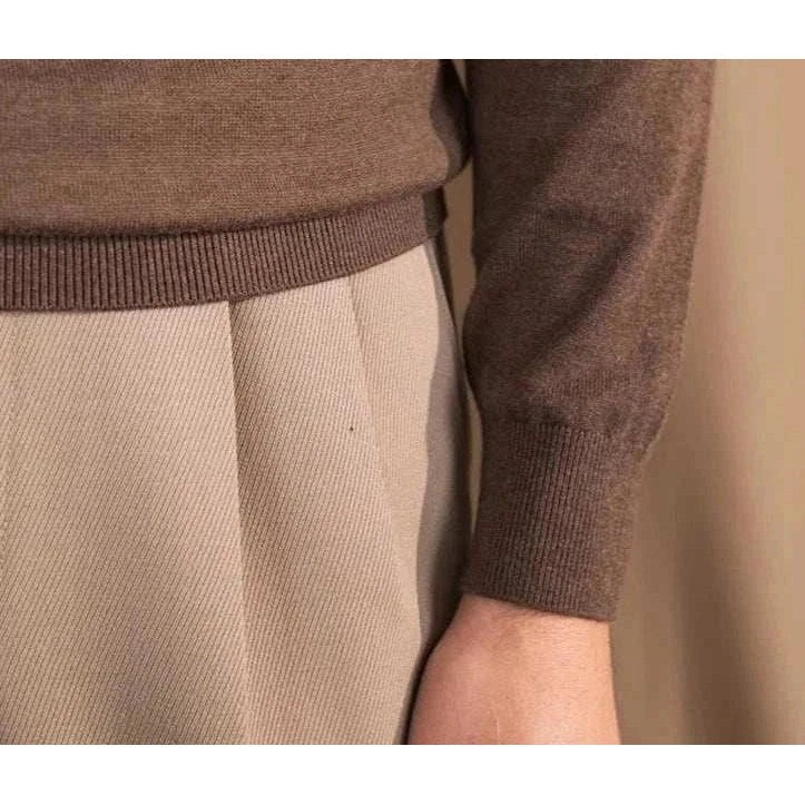 Slim fit half-turtleneck sweater