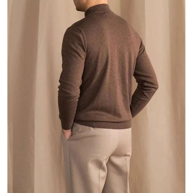 Slim fit half-turtleneck sweater