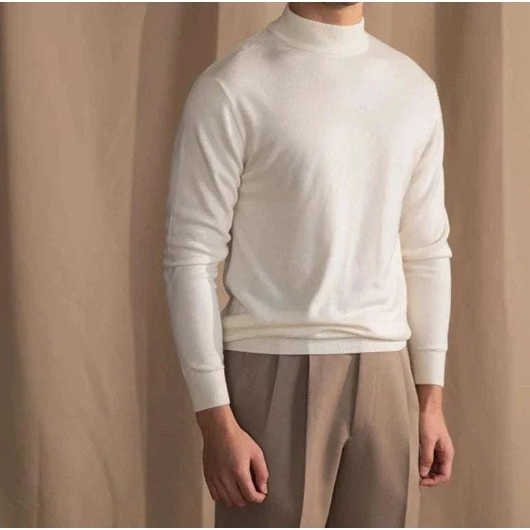 Slim fit half-turtleneck sweater