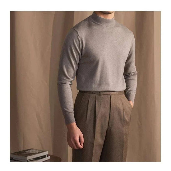 Slim fit half-turtleneck sweater