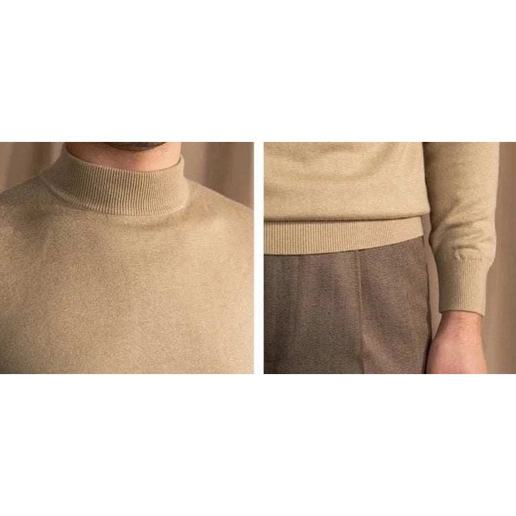 Slim fit half-turtleneck sweater
