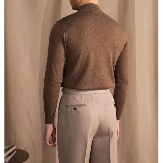 Slim fit half-turtleneck sweater
