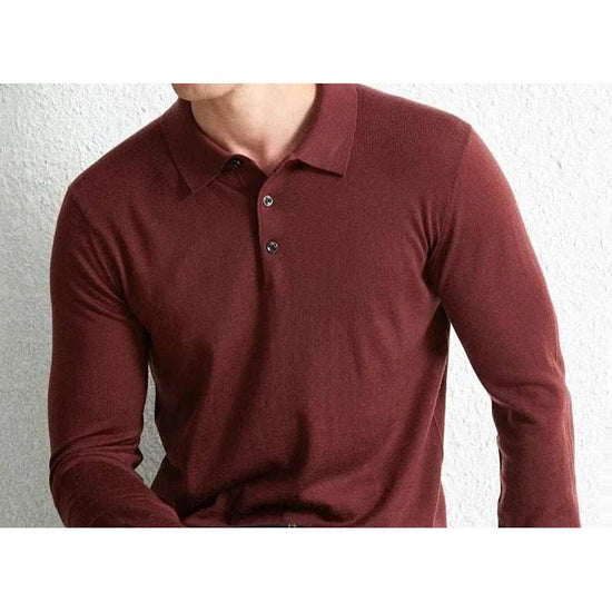 Slim fit wool autumn sweater
