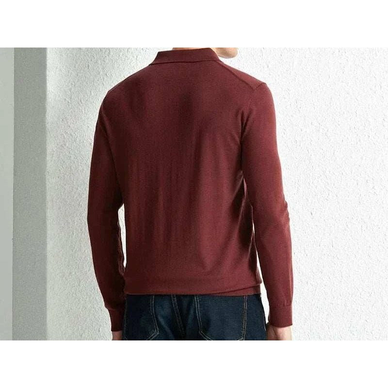 Slim fit wool autumn sweater
