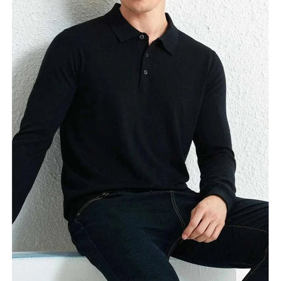 Slim fit wool autumn sweater