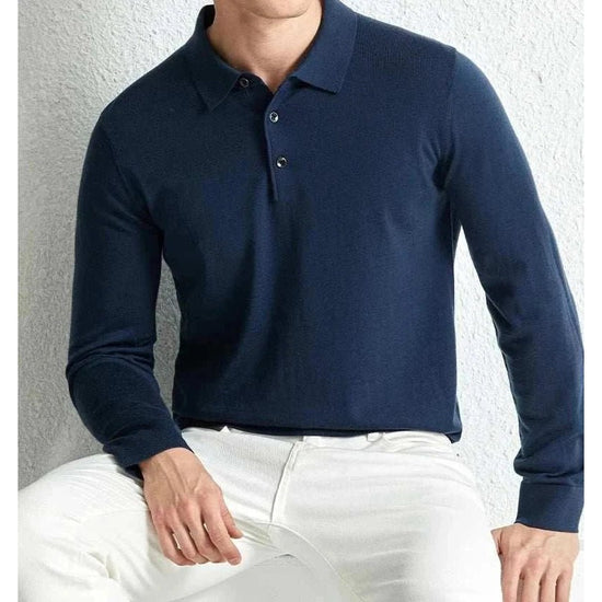 Slim fit wool autumn sweater