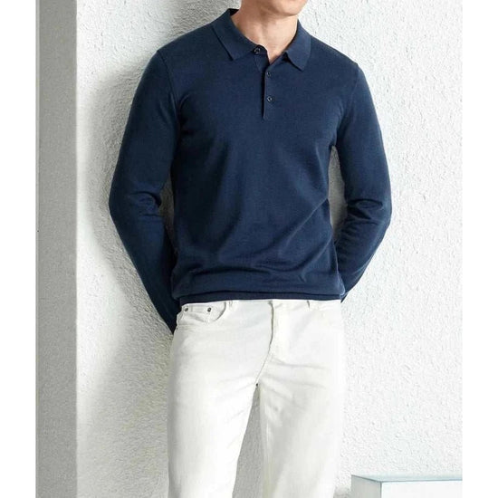 Slim fit wool autumn sweater