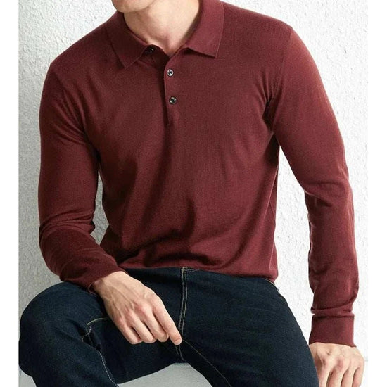 Slim fit wool autumn sweater