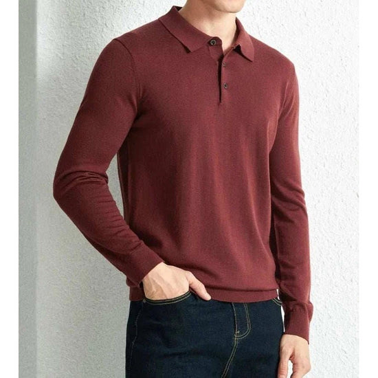 Slim fit wool autumn sweater