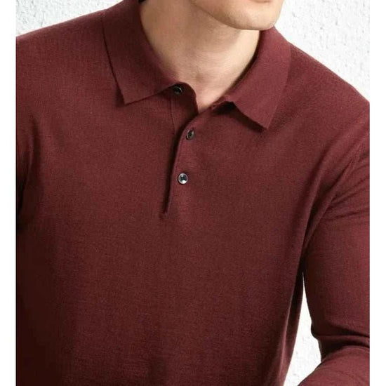 Slim fit wool autumn sweater