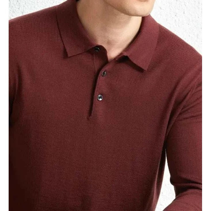 Slim fit wool autumn sweater