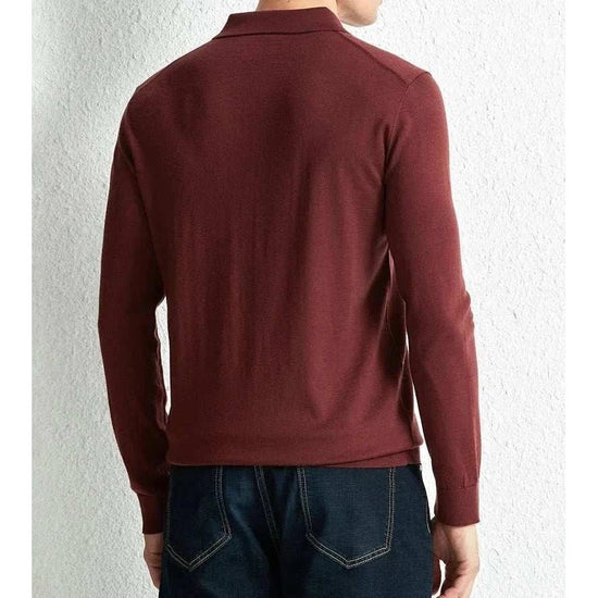 Slim fit wool autumn sweater