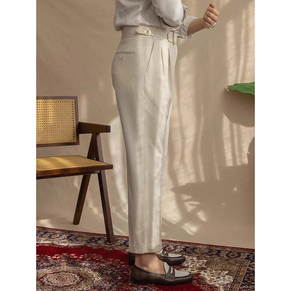 Straight fit suit elegant pants