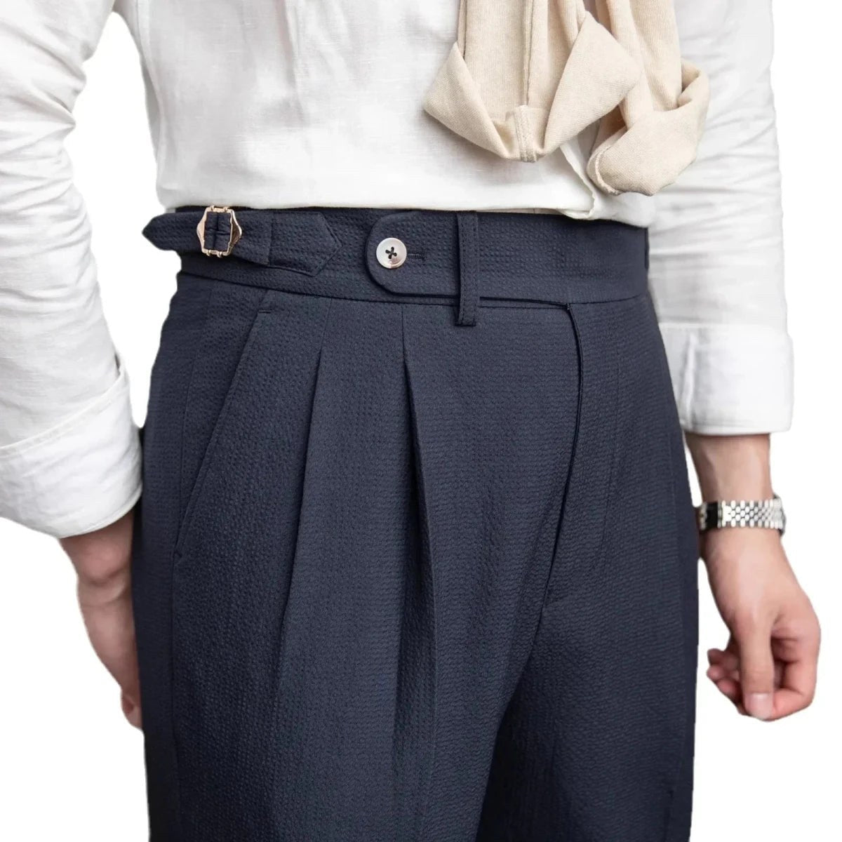 Straight fit suit elegant pants