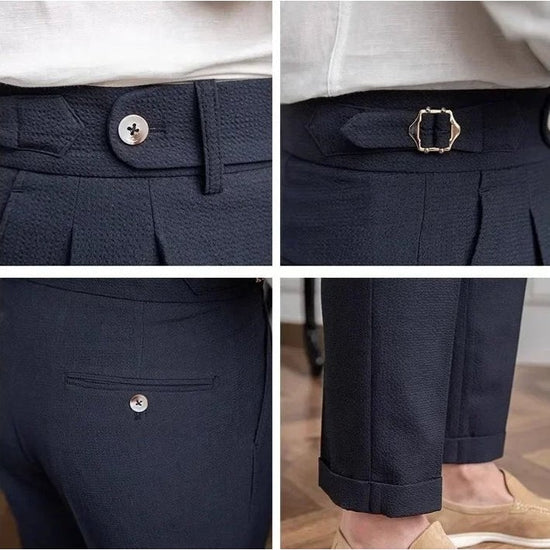 Straight fit suit elegant pants