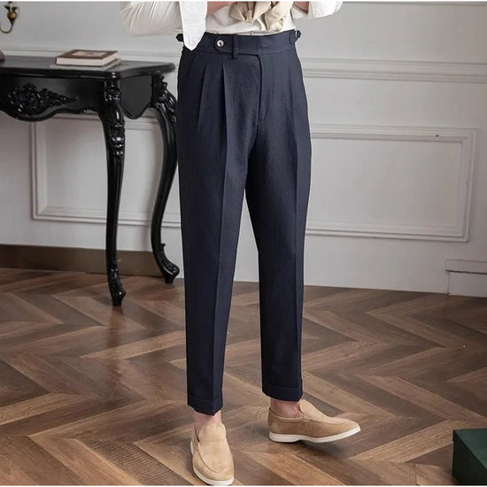 Straight fit suit elegant pants