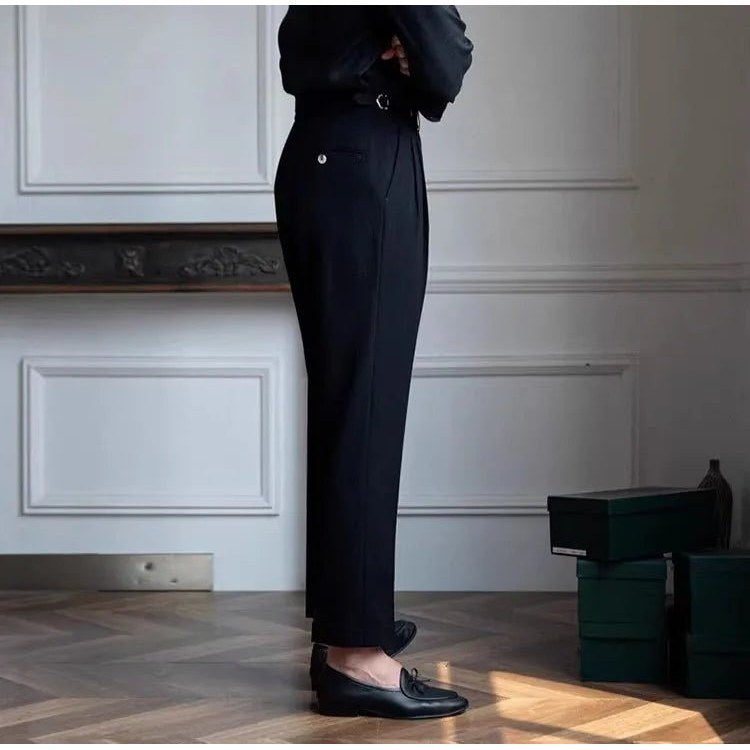 Straight fit suit elegant pants