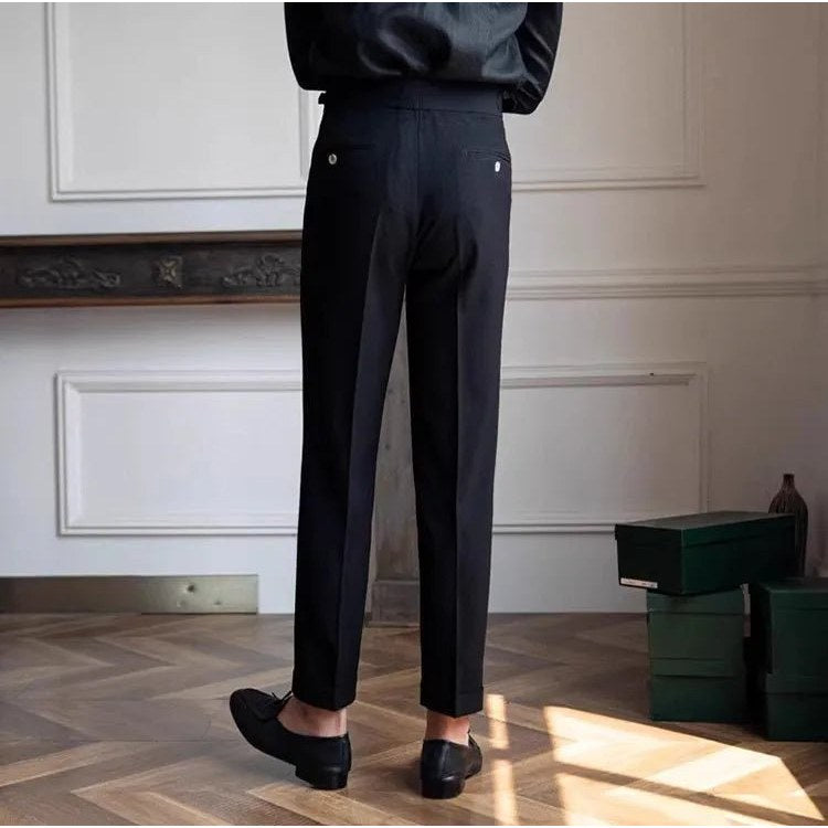 Straight fit suit elegant pants