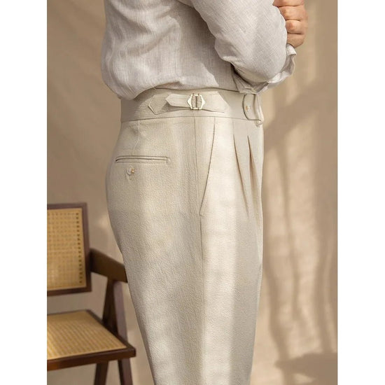 Straight fit suit elegant pants