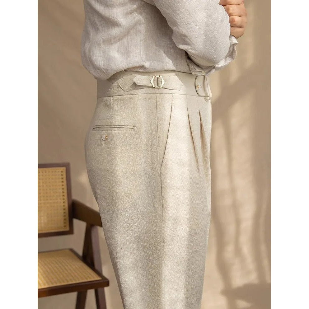 Straight fit suit elegant pants
