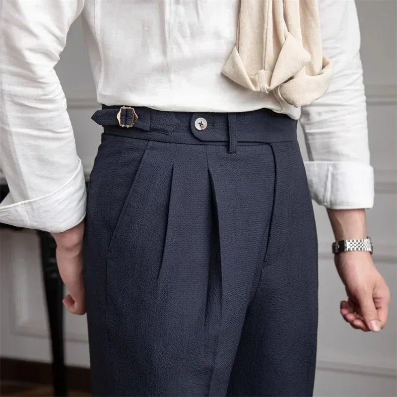 Straight fit suit elegant pants