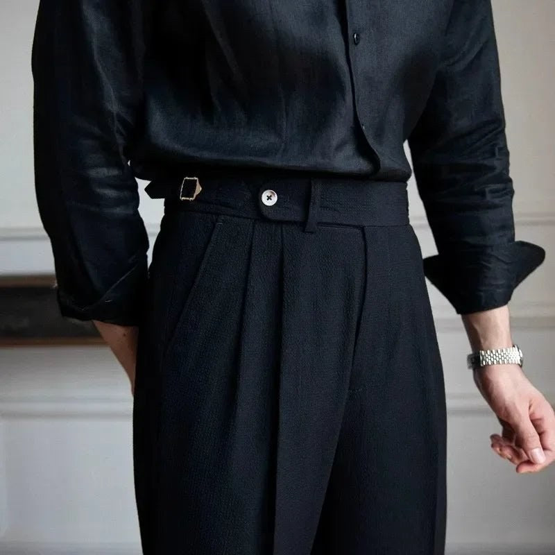 Straight fit suit elegant pants