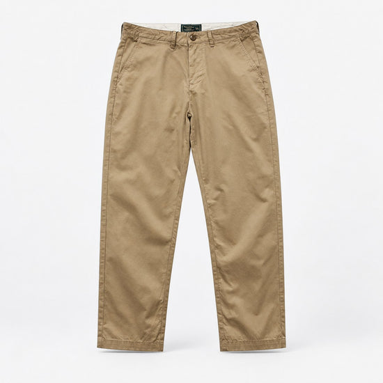 Straight leg cotton utility trousers