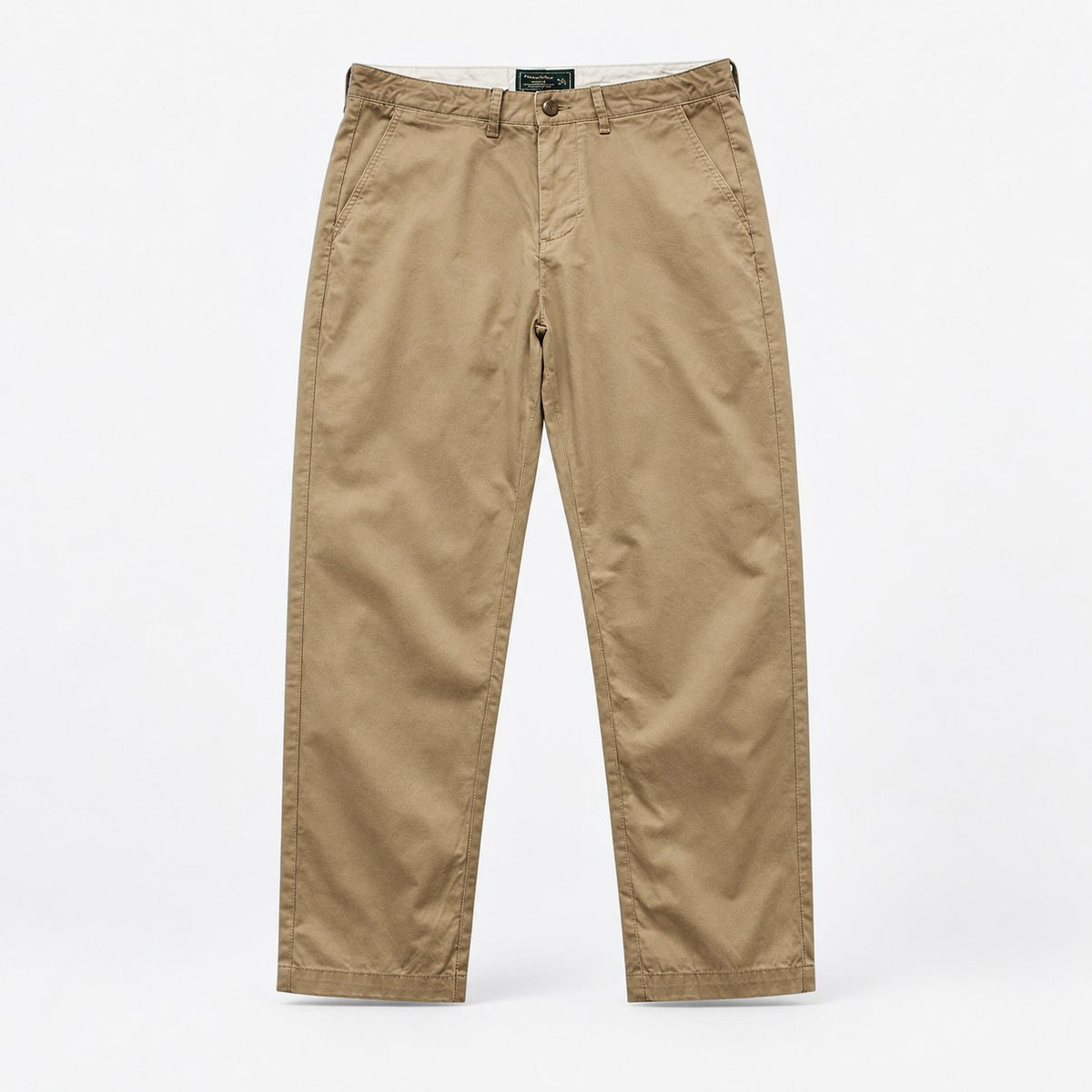 Straight leg cotton utility trousers